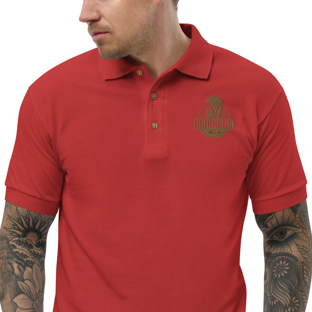 Embroidered Polo Shirt with Arizona Drinkers Logo on left chest