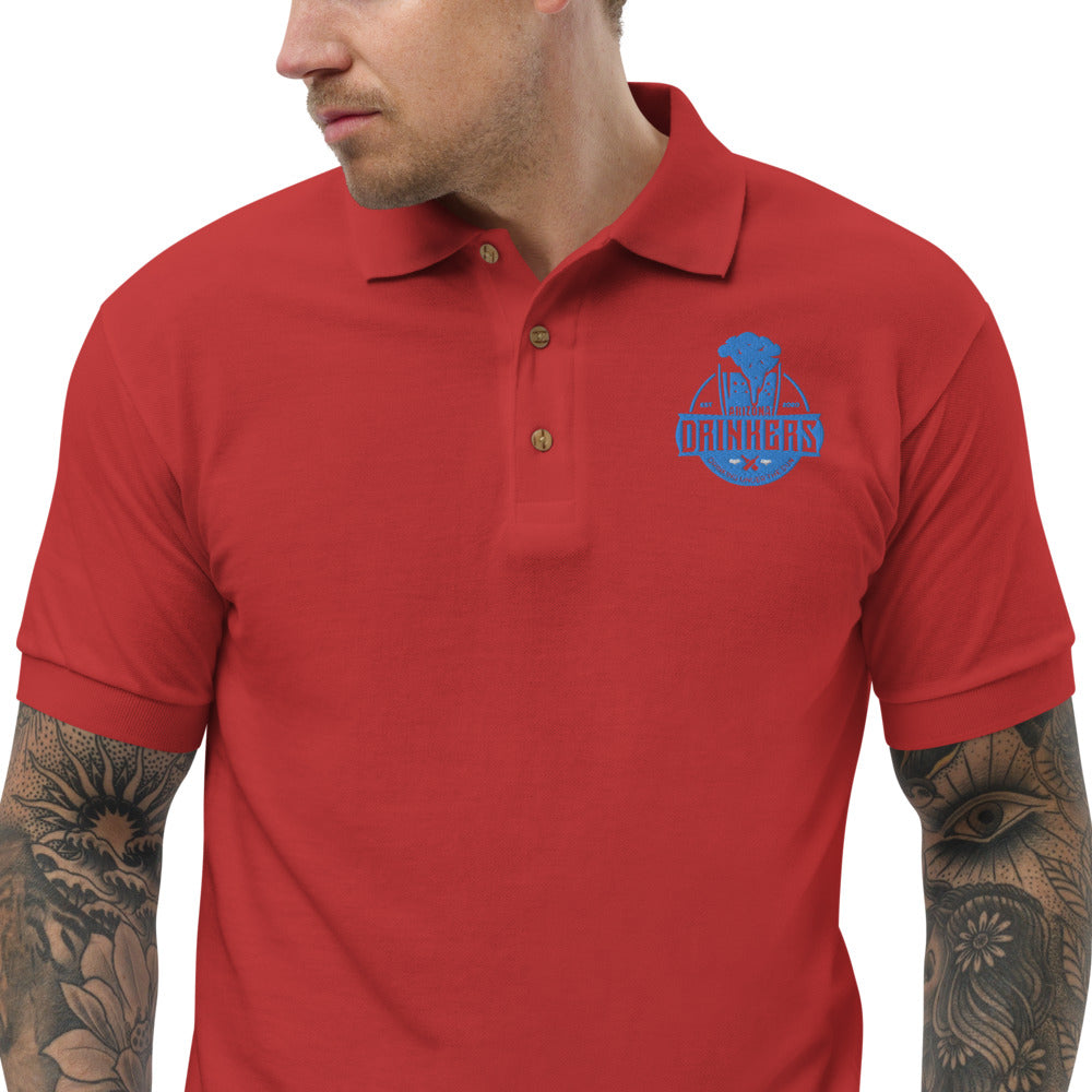 Embroidered Polo Shirt with Arizona Drinkers logo on left chest