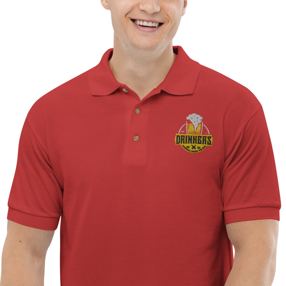 Embroidered Polo Shirt with Arizona Drinkers Logo on left chest