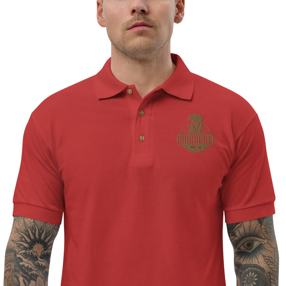 Embroidered Polo Shirt with Arizona Drinkers Logo on left chest
