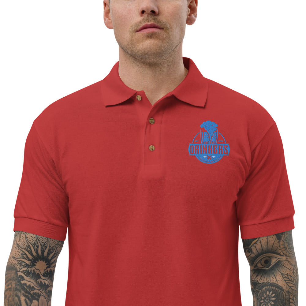 Embroidered Polo Shirt with Arizona Drinkers logo on left chest