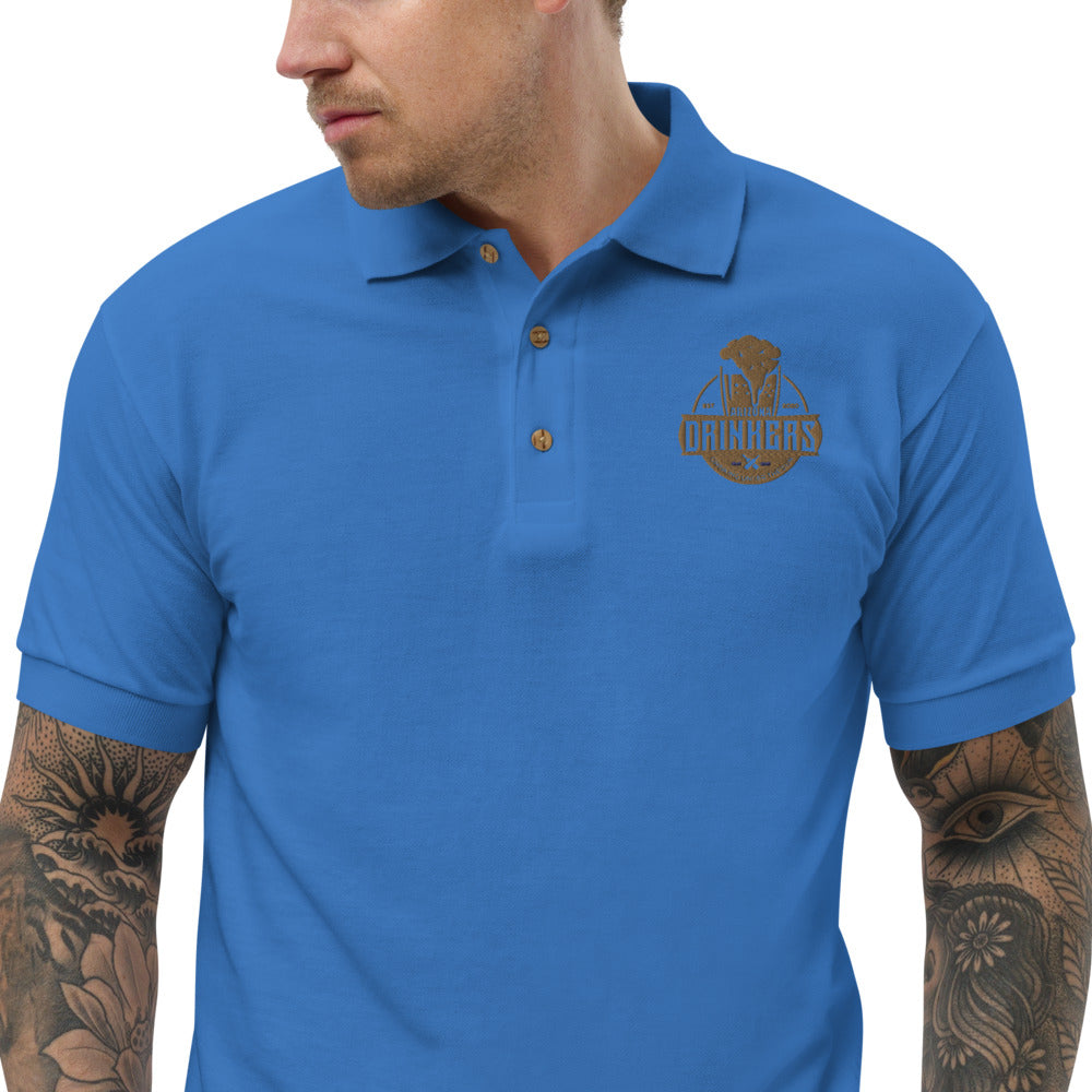 Embroidered Polo Shirt with Arizona Drinkers Logo on left chest