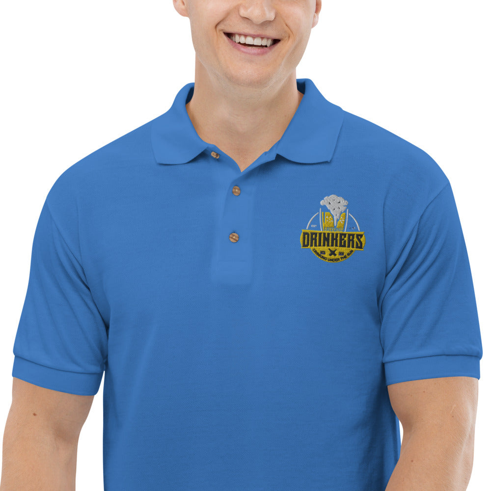 Embroidered Polo Shirt with Arizona Drinkers Logo on left chest