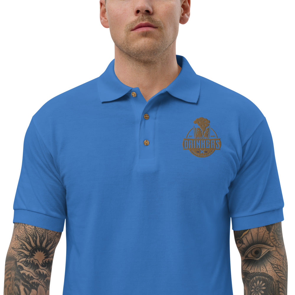 Embroidered Polo Shirt with Arizona Drinkers Logo on left chest