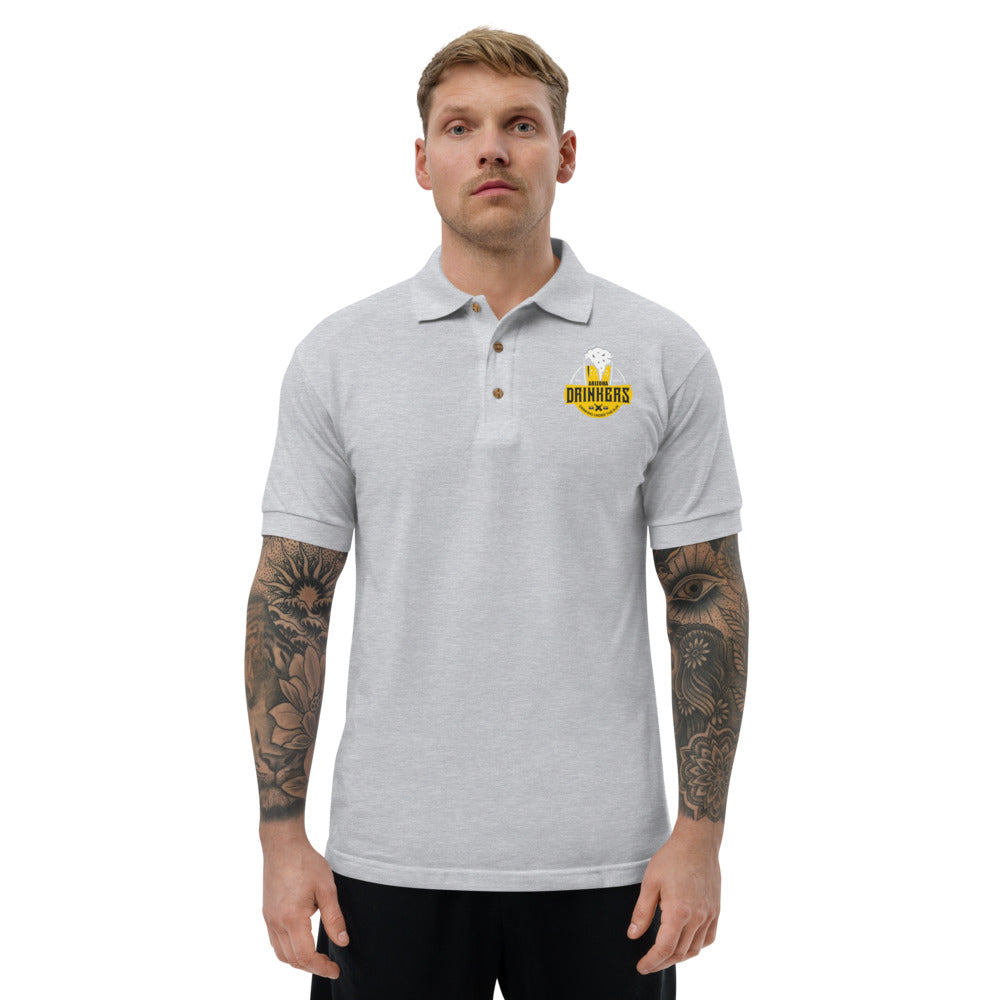 Embroidered Polo Shirt with Arizona Drinkers Logo on left chest