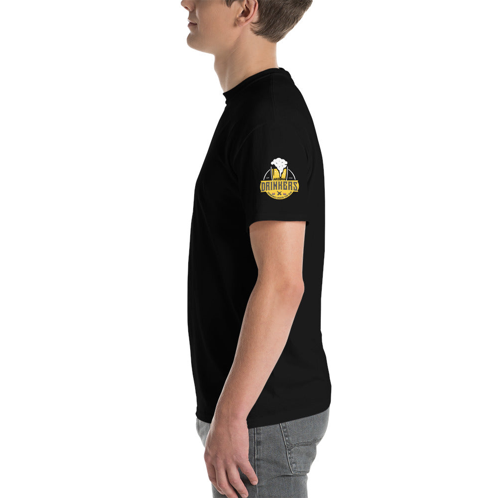 Short Sleeve T-Shirt with Arizona drinkers logo on both sleeves