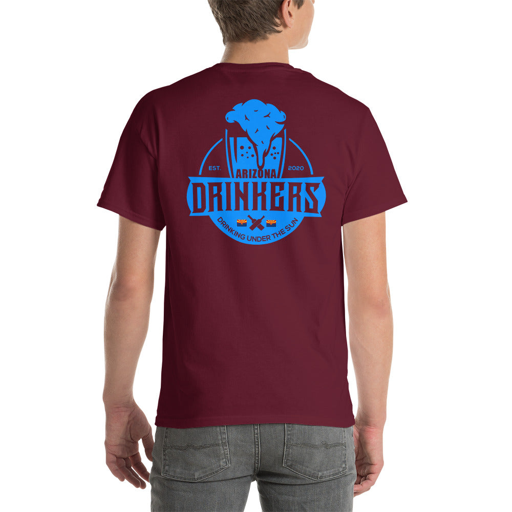 Short Sleeve T-Shirt with Arizona Text on Front and Arizona Drinkers Logo on Back