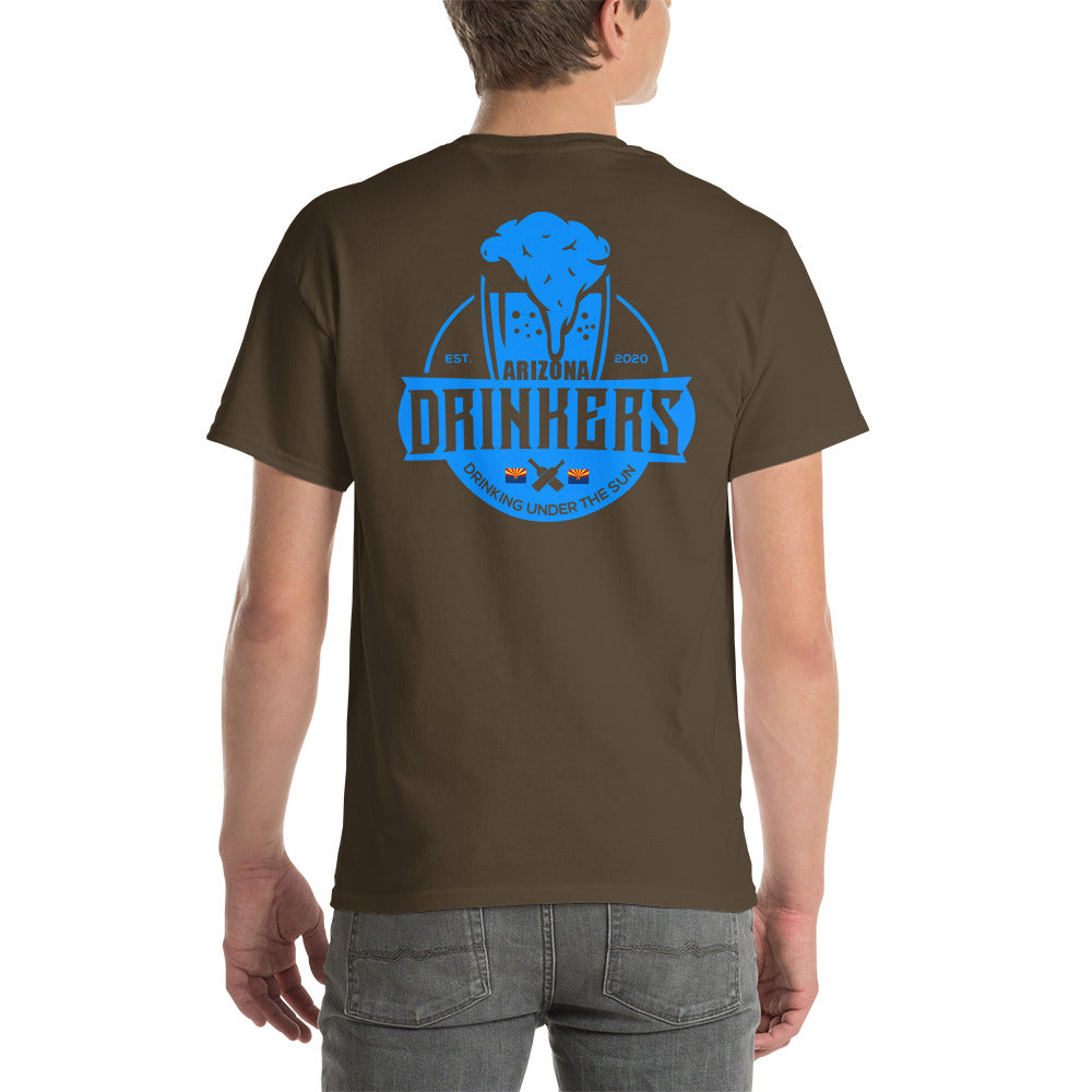 Short Sleeve T-Shirt with Arizona Text on Front and Arizona Drinkers Logo on Back