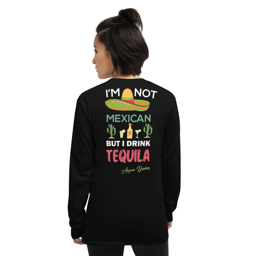 Men’s Long Sleeve Shirt with Arizona Drinkers logo on Front and Drinkers Text on Back