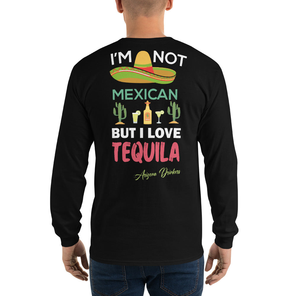 Men’s Long Sleeve Shirt with Arizona Drinkers Logo on Front and Drinkers Text on Back