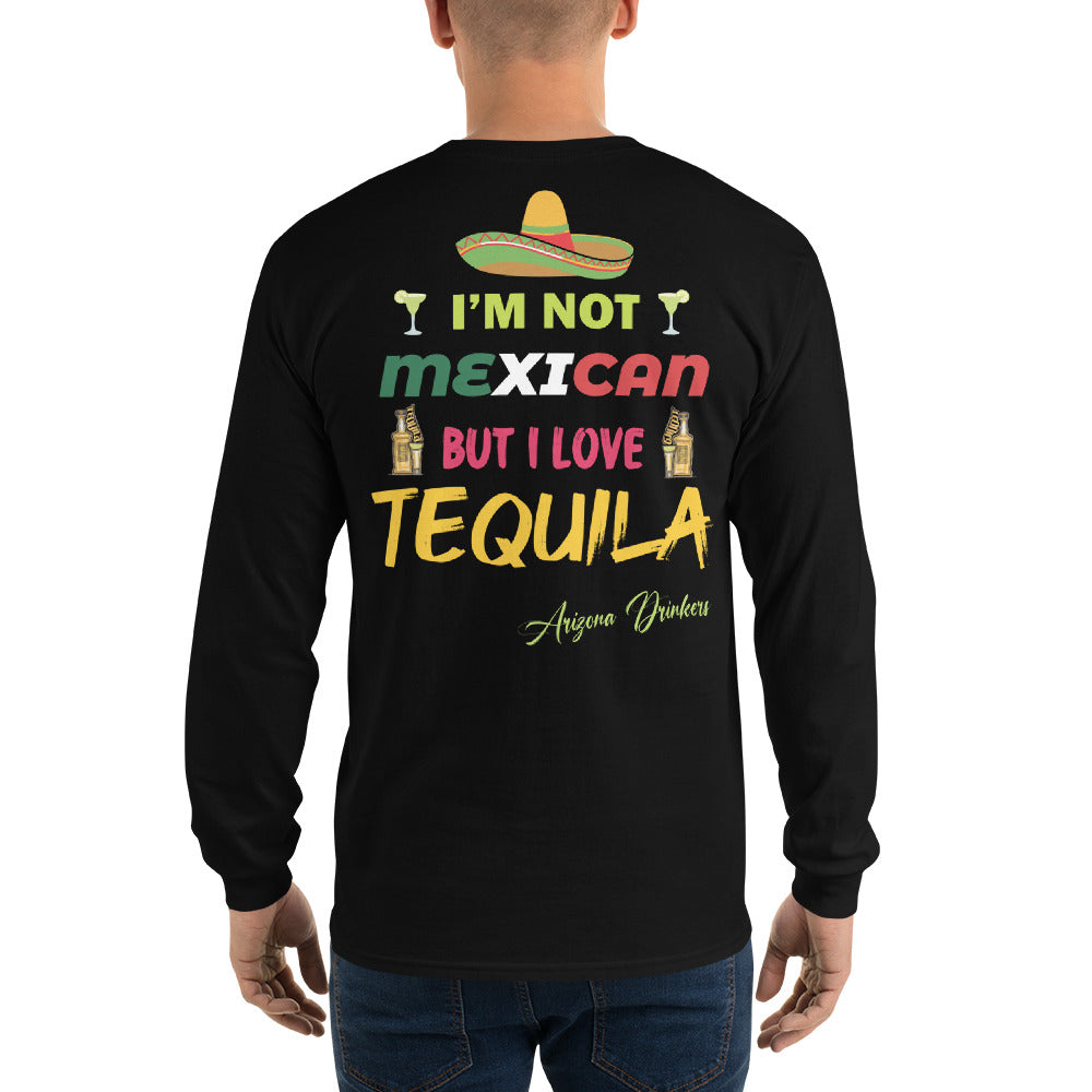 Men’s Long Sleeve Shirt with Arizona Drinkers Logo on Front and Drinkers Text on Back