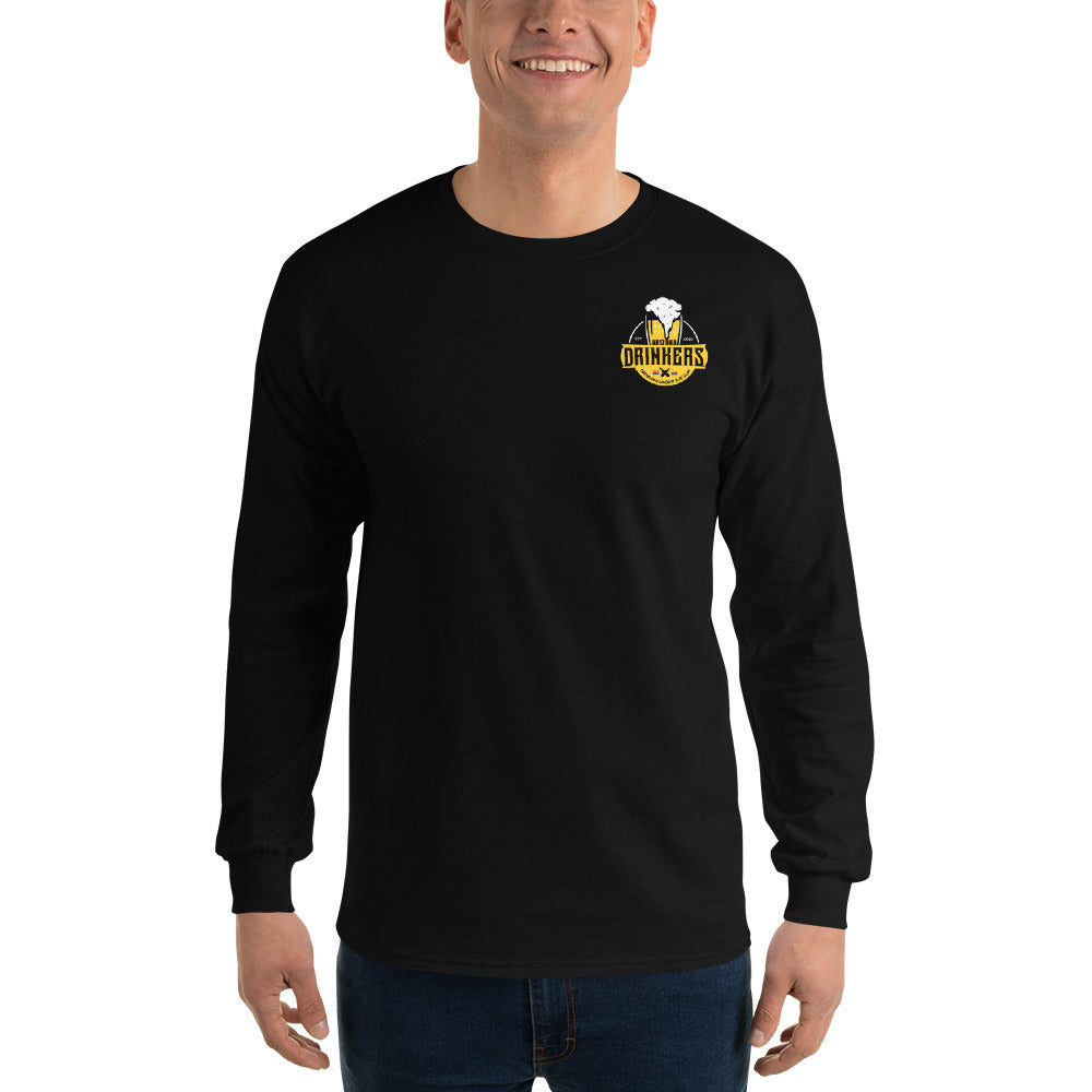 Men’s Long Sleeve Shirt with Arizona Drinkers Logo on Front and Drinkers Text on Back