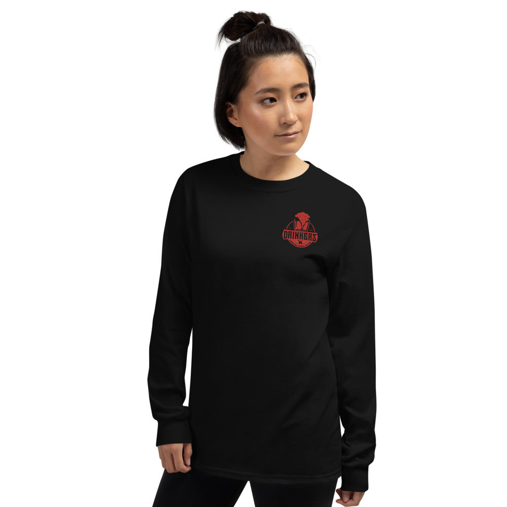 Women’s Long Sleeve Shirt with Arizona Drinkers logo on left chest