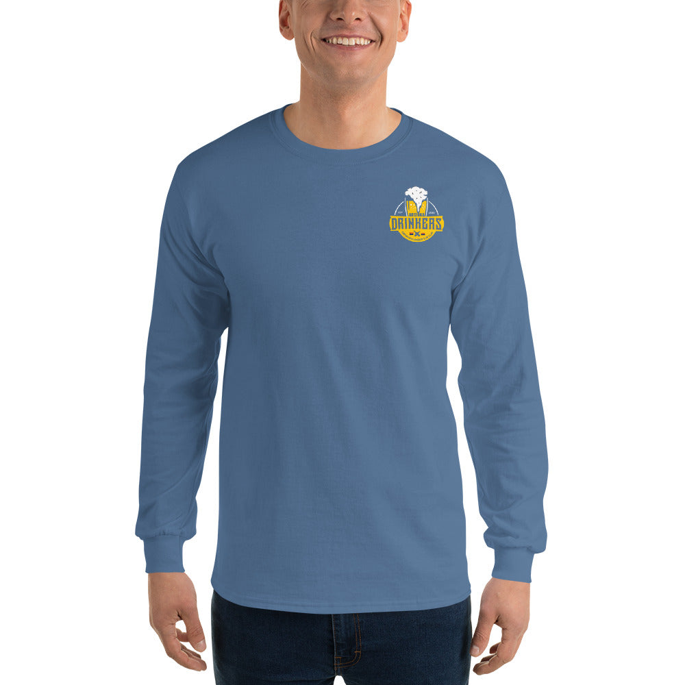 Men’s Long Sleeve Shirt with Arizona Drinkers Logo on Front and Drinkers Text on Back