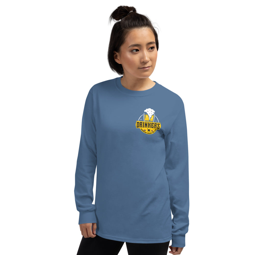 Women’s Long Sleeve Shirt with Arizona Drinkers Logo on left chest