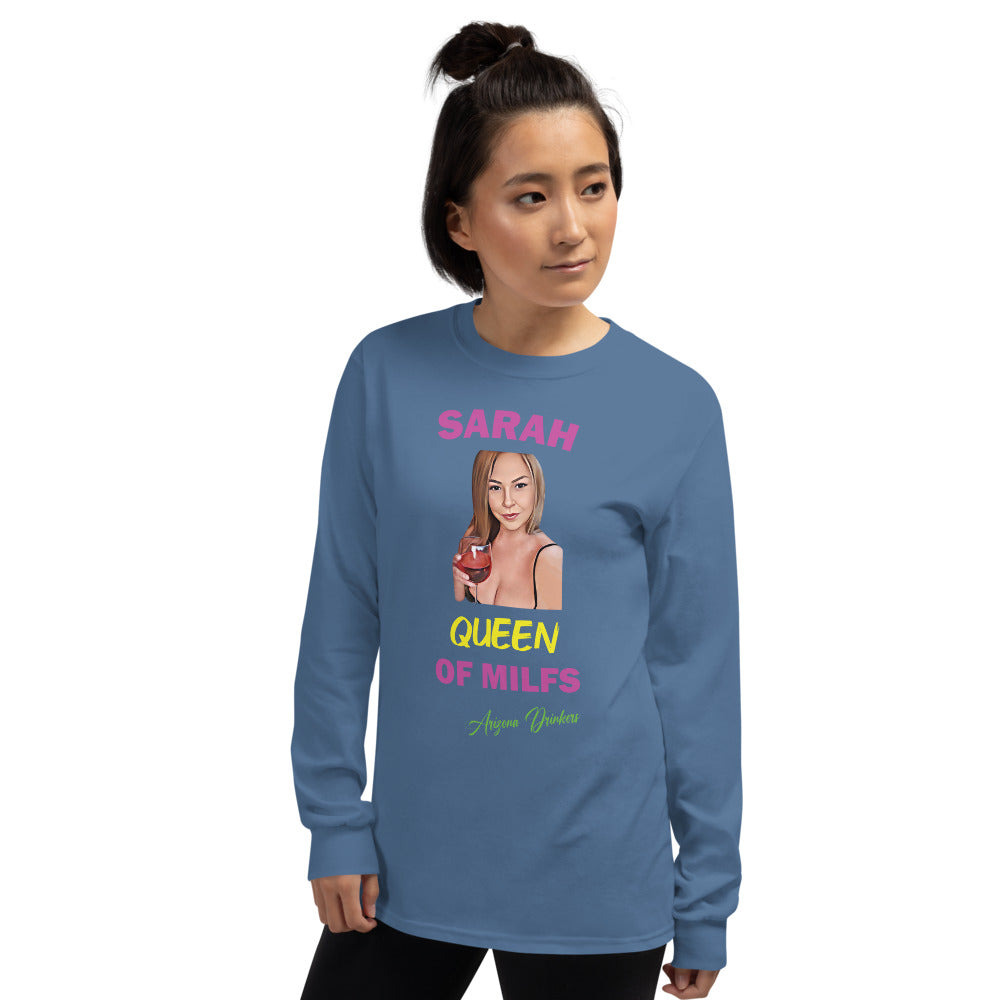 Men’s Long Sleeve Shirt with Sarah Custom Text