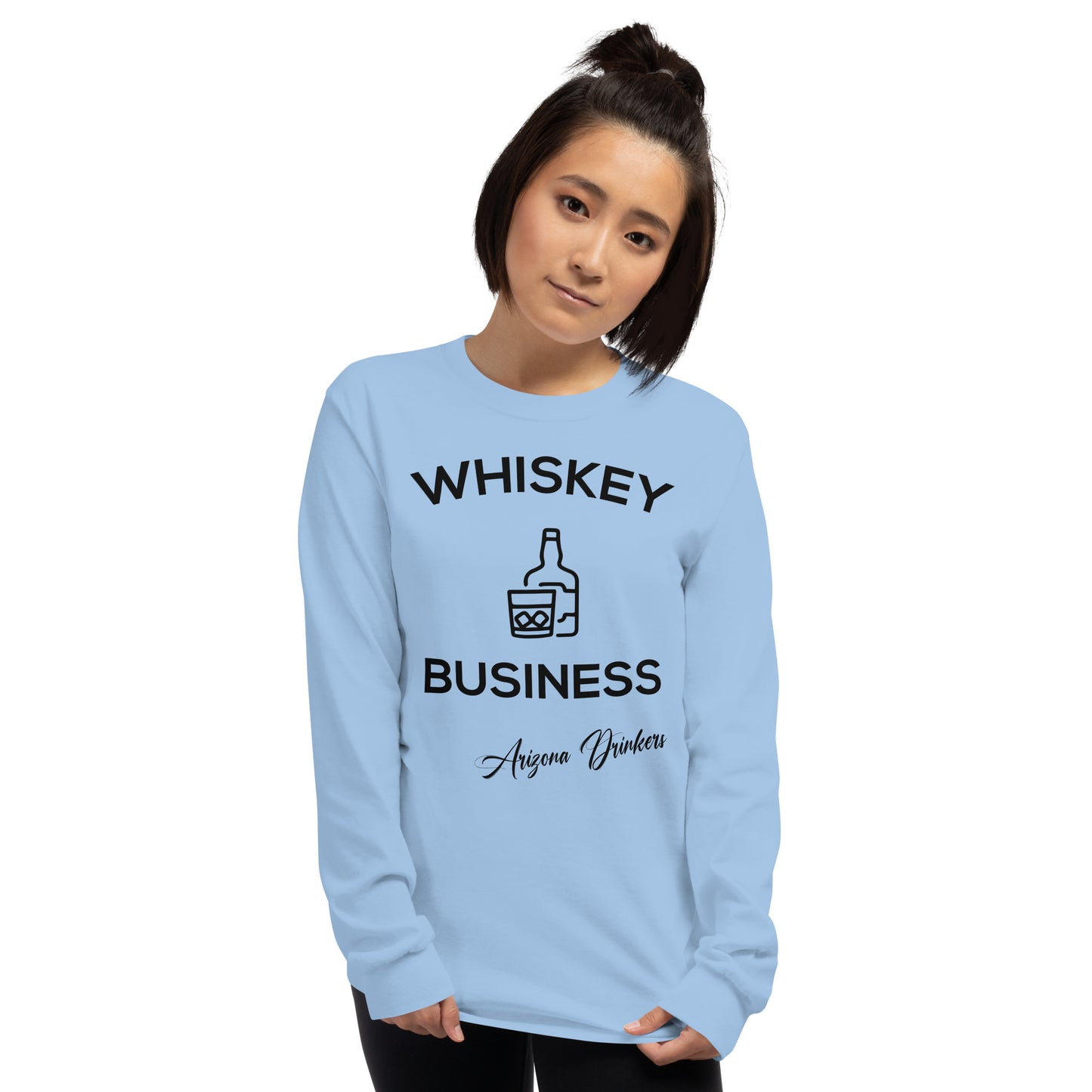 Men’s Long Sleeve Shirt with Drinkers Text