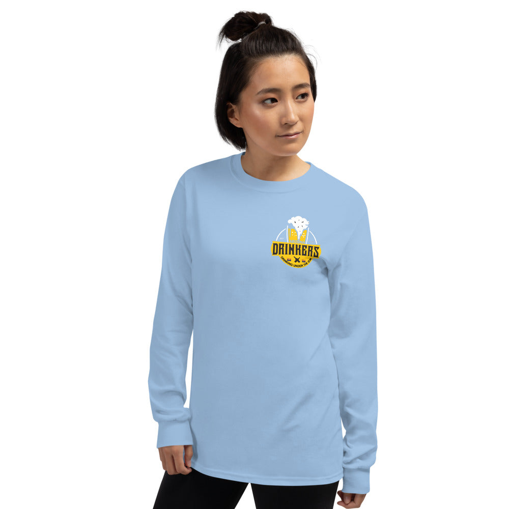 Women’s Long Sleeve Shirt with Arizona Drinkers Logo on left chest