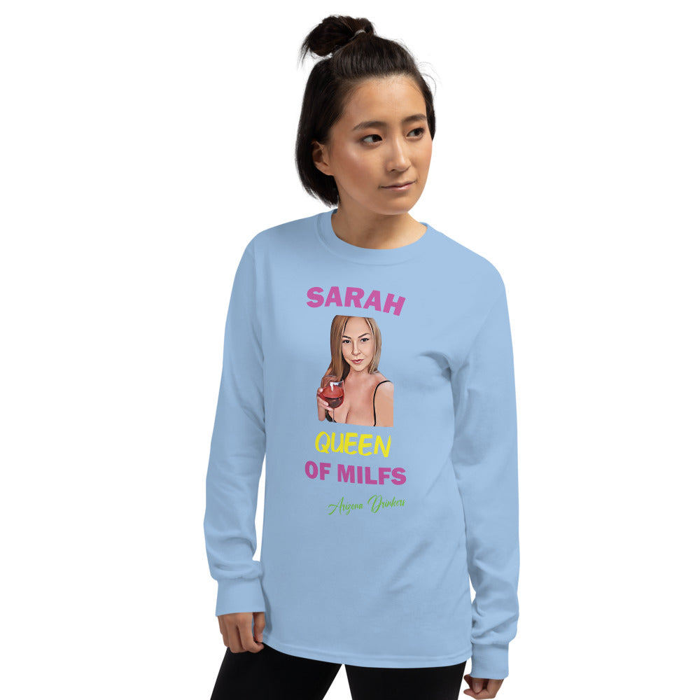 Men’s Long Sleeve Shirt with Sarah Custom Text