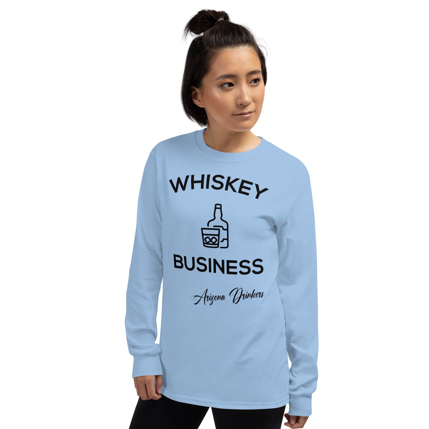 Men’s Long Sleeve Shirt with Drinkers Text