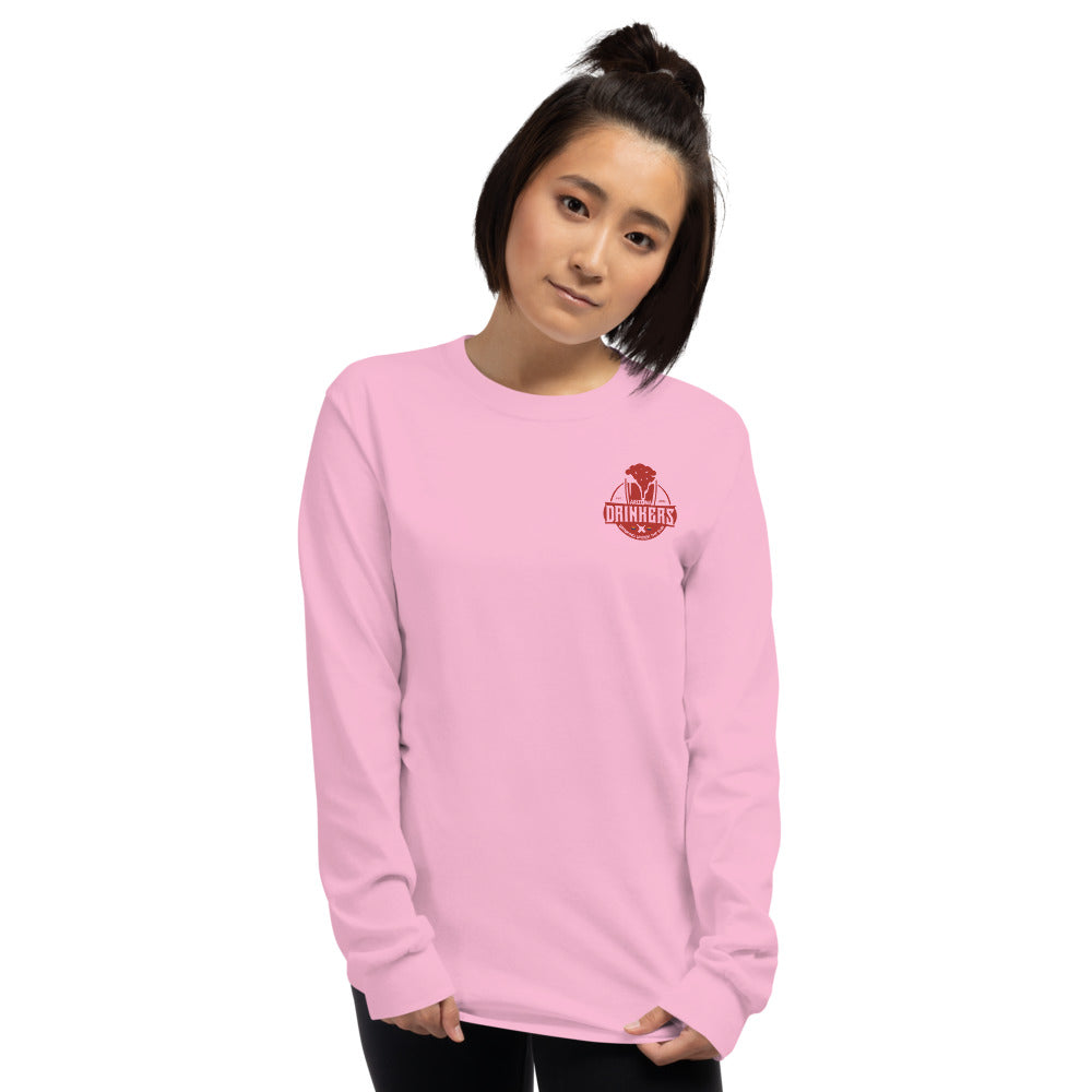 Women’s Long Sleeve Shirt with Arizona Drinkers logo on left chest