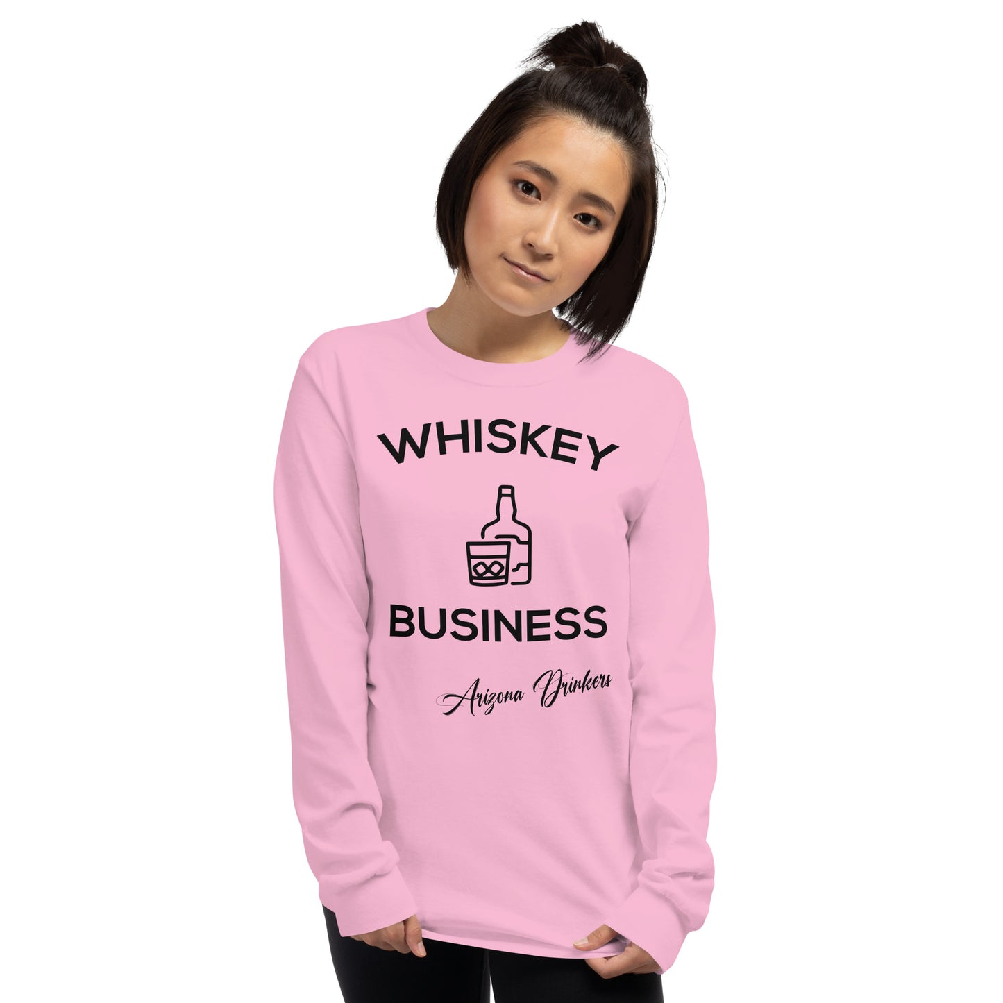 Men’s Long Sleeve Shirt with Drinkers Text