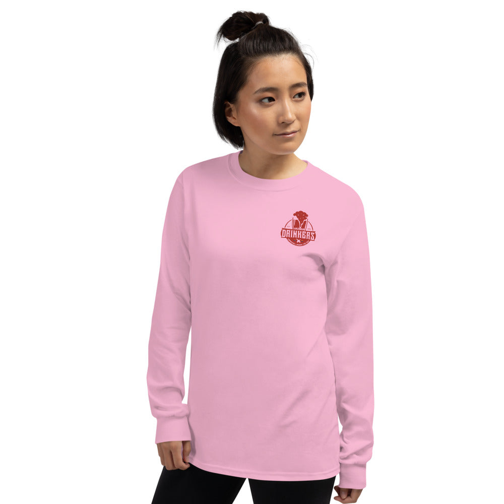 Women’s Long Sleeve Shirt with Arizona Drinkers logo on left chest