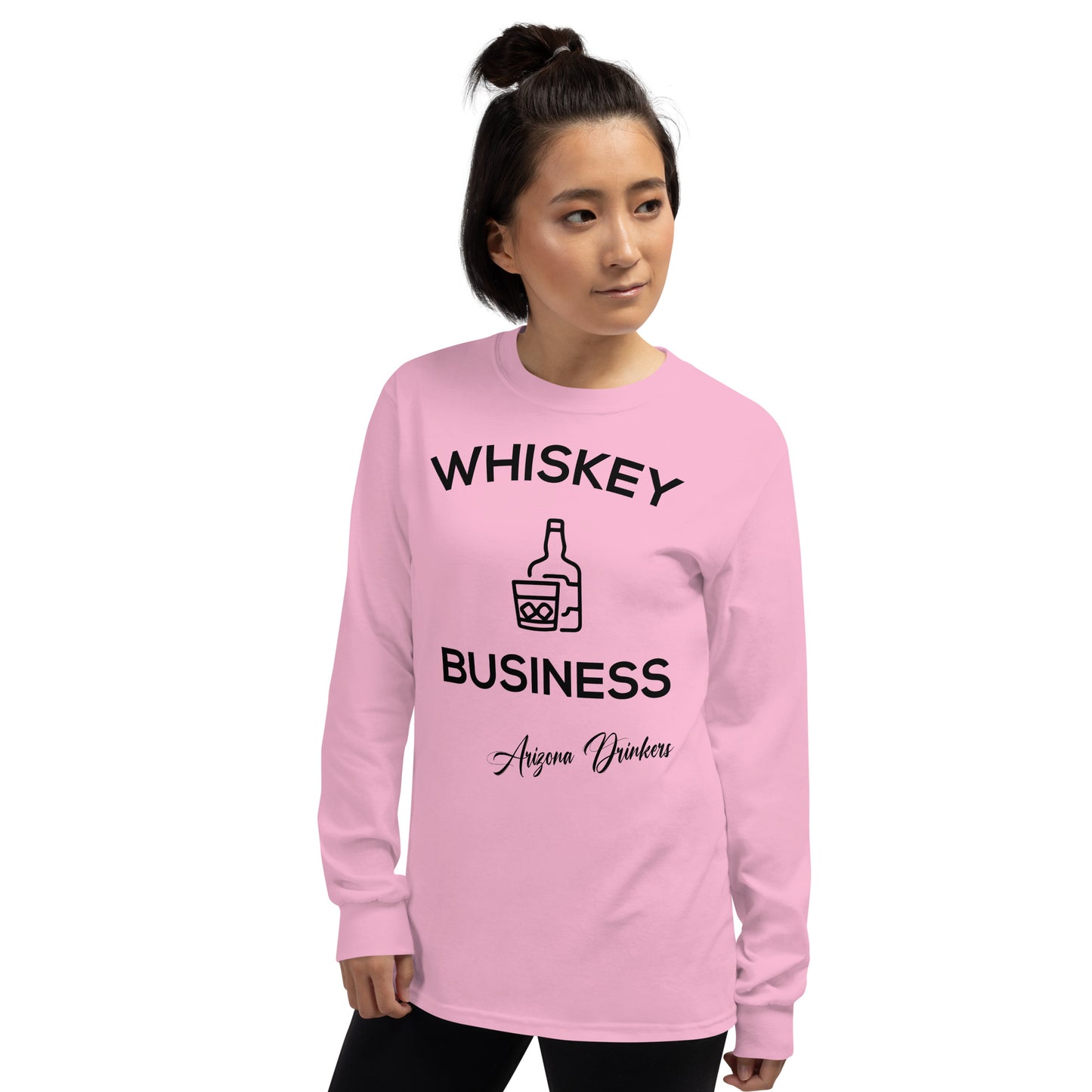 Men’s Long Sleeve Shirt with Drinkers Text
