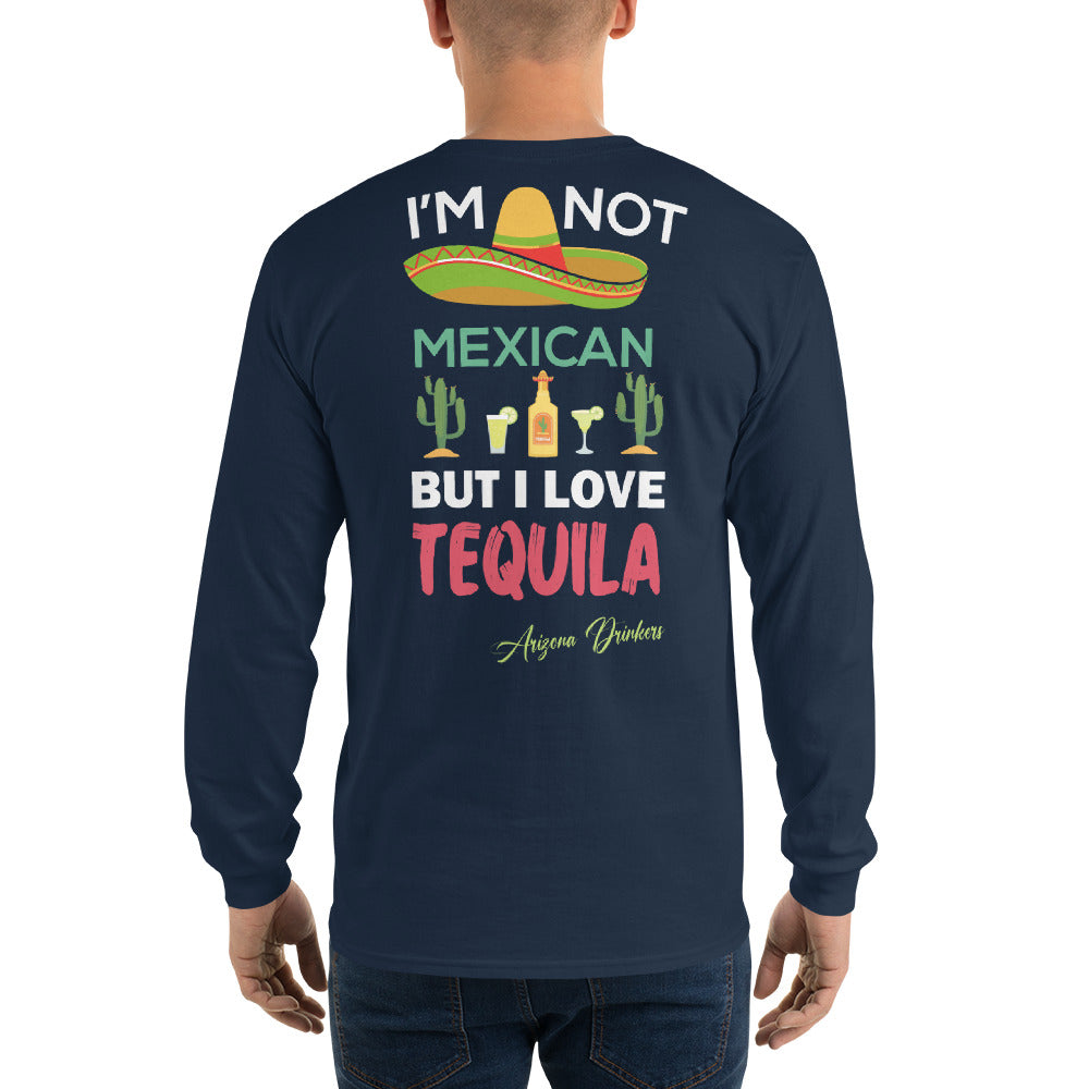 Men’s Long Sleeve Shirt with Arizona Drinkers Logo on Front and Drinkers Text on Back