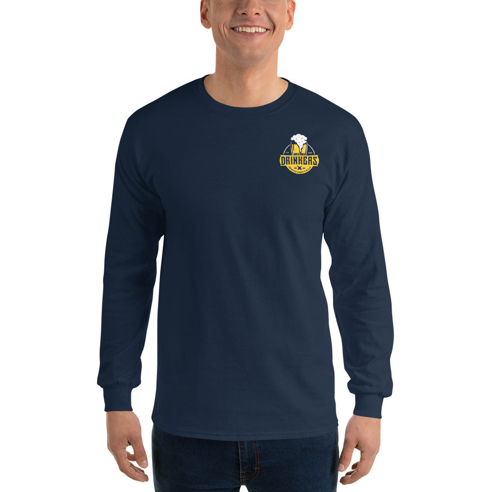 Men’s Long Sleeve Shirt with Arizona Drinkers Logo on Front and Drinkers Text on Back