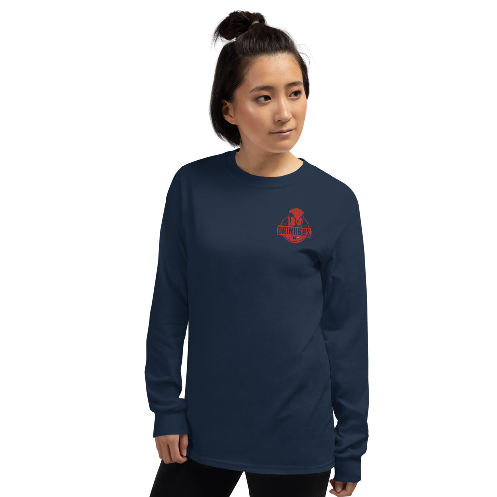 Women’s Long Sleeve Shirt with Arizona Drinkers logo on left chest