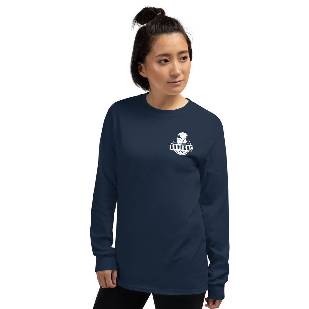 Women’s Long Sleeve Shirt with Arizona Drinkers Logo on left chest