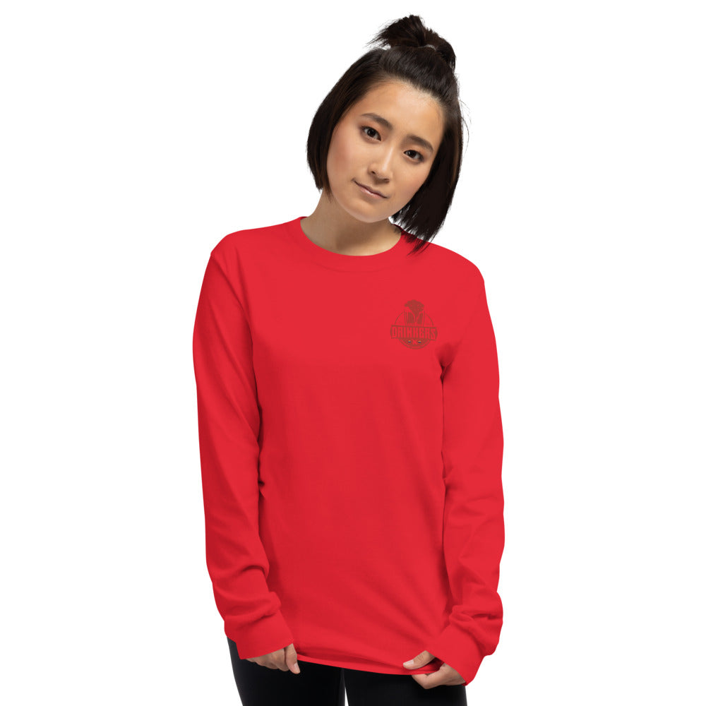 Women’s Long Sleeve Shirt with Arizona Drinkers logo on left chest
