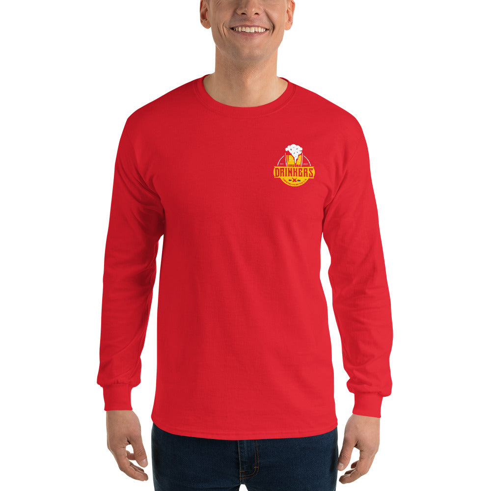 Men’s Long Sleeve Shirt with Arizona Drinkers Logo on Front and Drinkers Text on Back