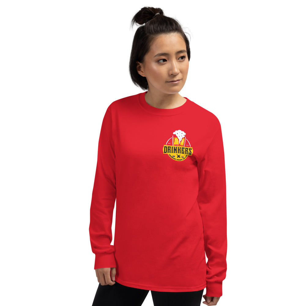 Women’s Long Sleeve Shirt with Arizona Drinkers Logo on left chest