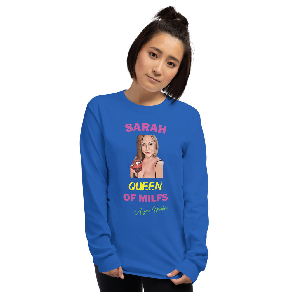 Men’s Long Sleeve Shirt with Sarah Custom Text