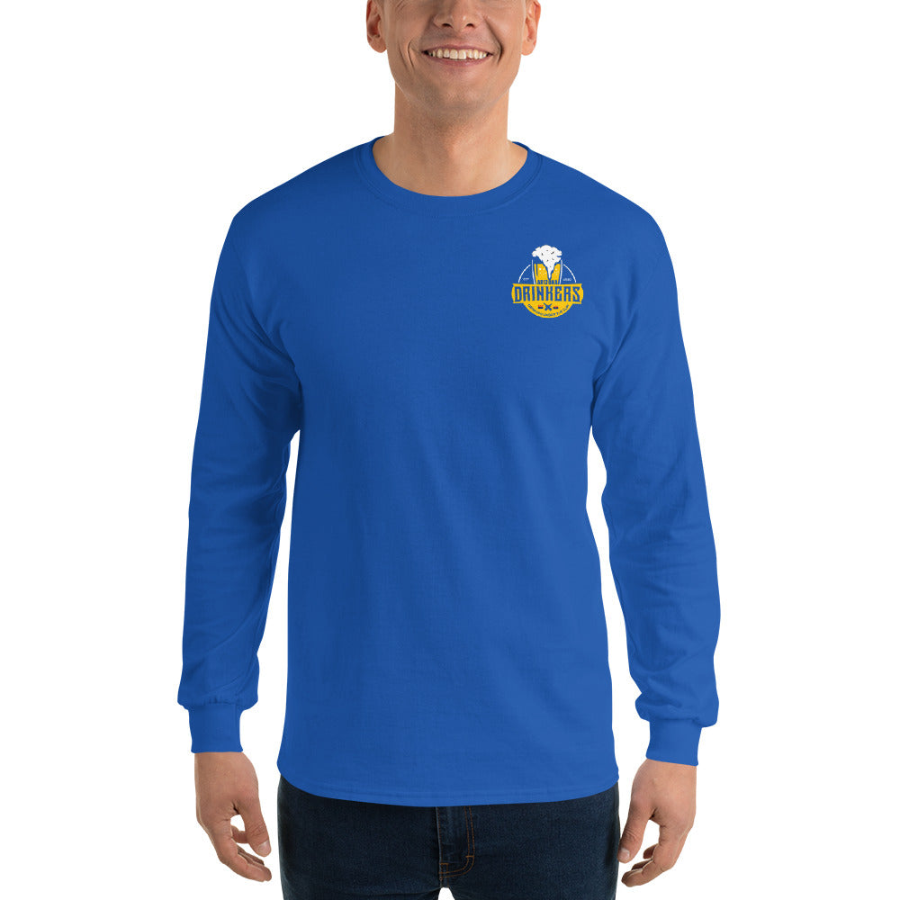 Men’s Long Sleeve Shirt with Arizona Drinkers Logo on Front and Drinkers Text on Back