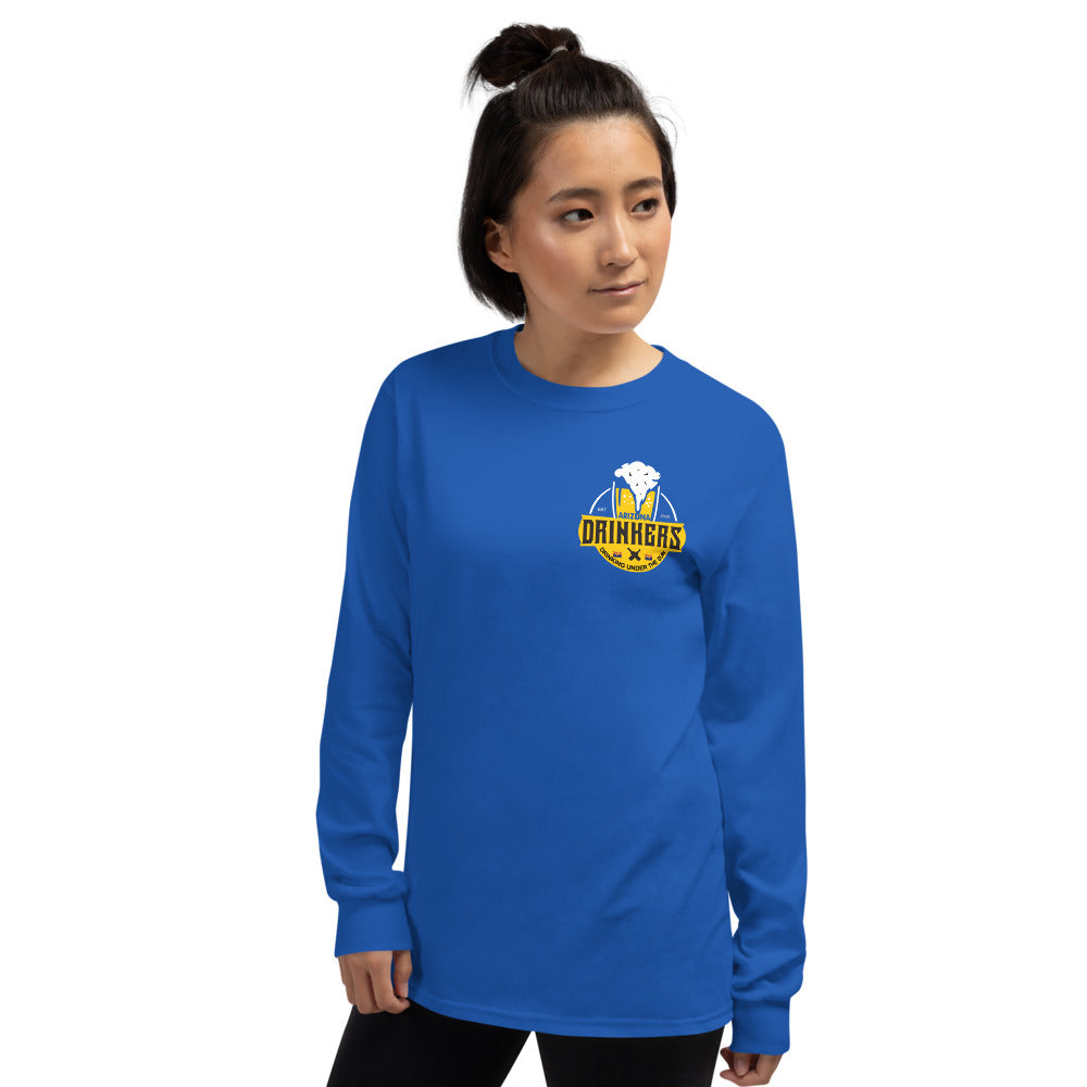 Women’s Long Sleeve Shirt with Arizona Drinkers Logo on left chest