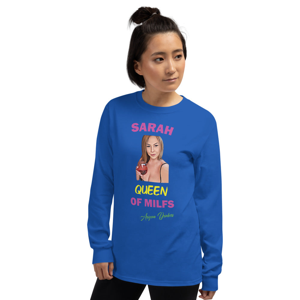 Men’s Long Sleeve Shirt with Sarah Custom Text