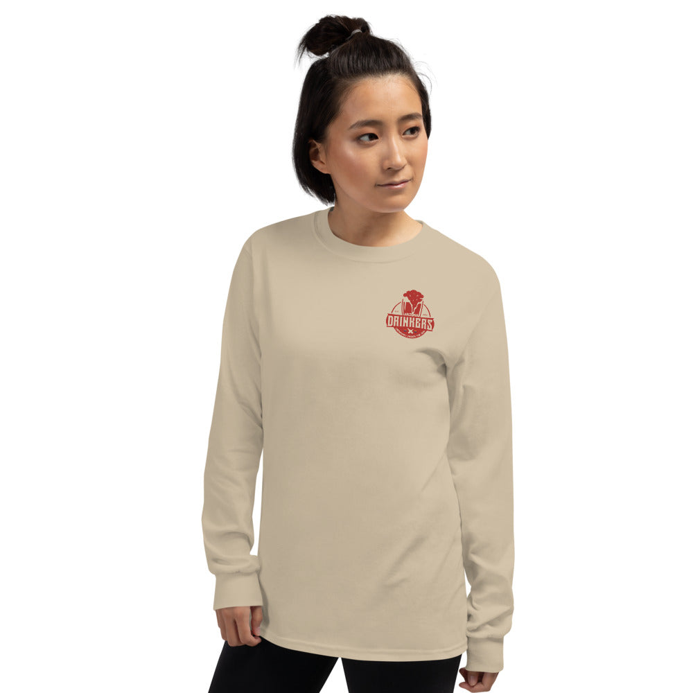 Women’s Long Sleeve Shirt with Arizona Drinkers logo on left chest