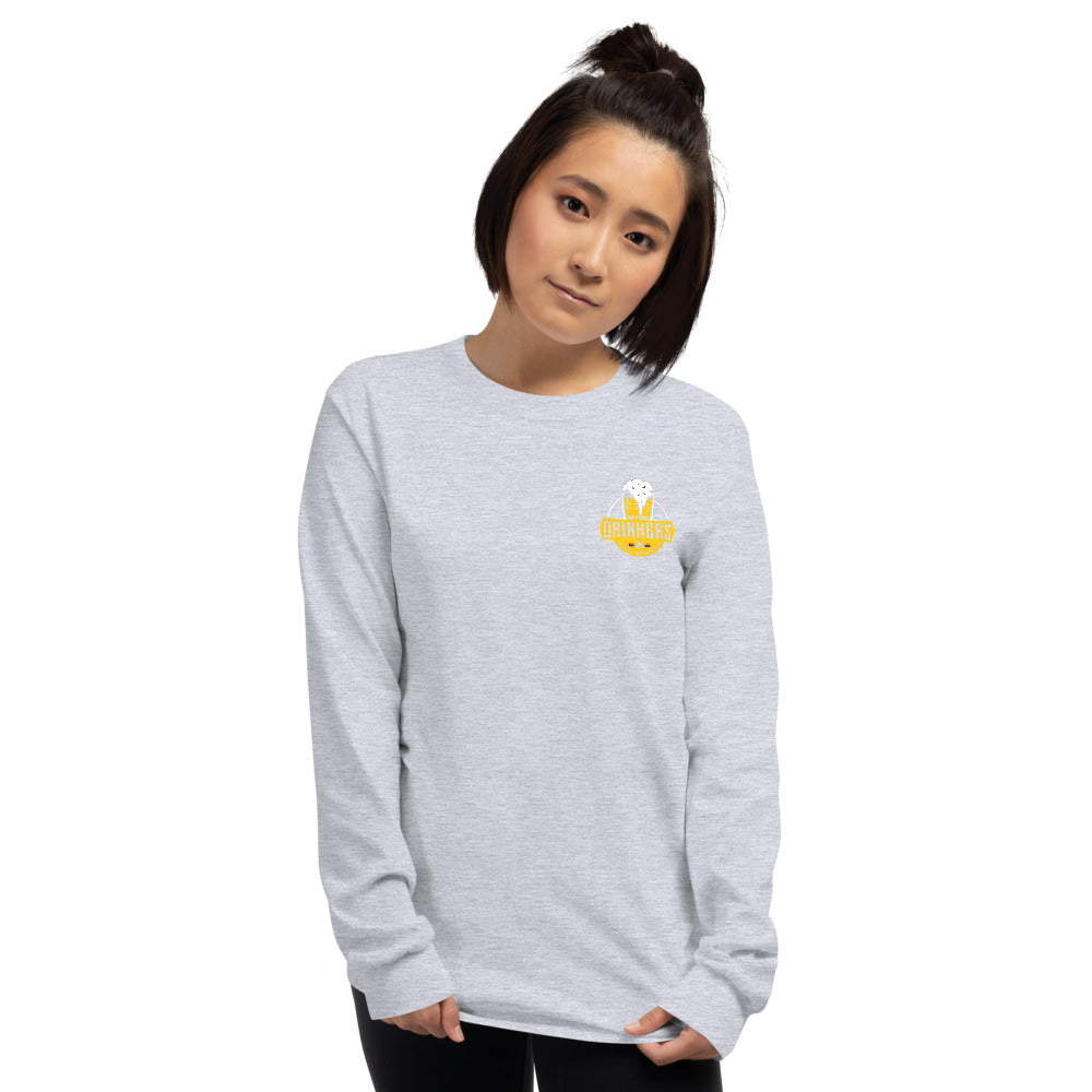 Men’s Long Sleeve Shirt with Arizona Drinkers logo on Front and Drinkers Text on Back