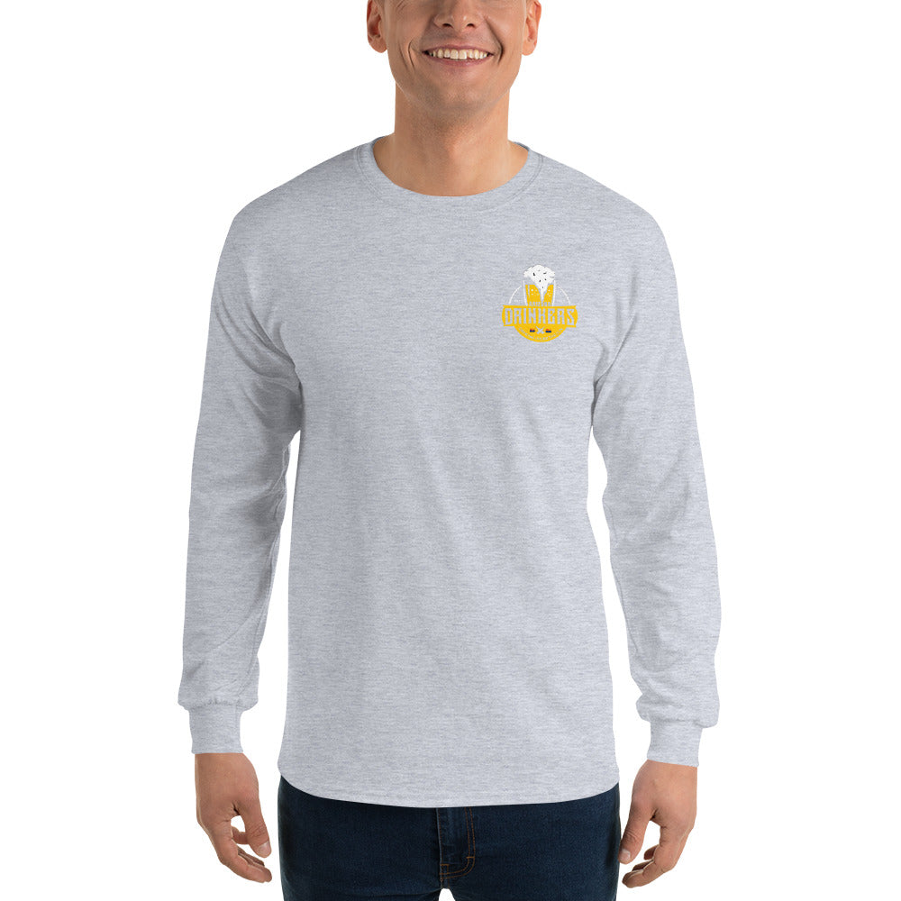 Men’s Long Sleeve Shirt with Arizona Drinkers Logo on Front and Drinkers Text on Back