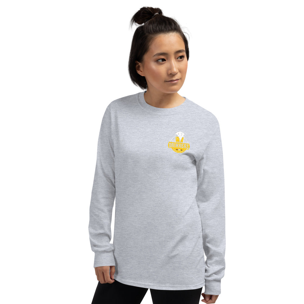 Men’s Long Sleeve Shirt with Arizona Drinkers logo on Front and Drinkers Text on Back