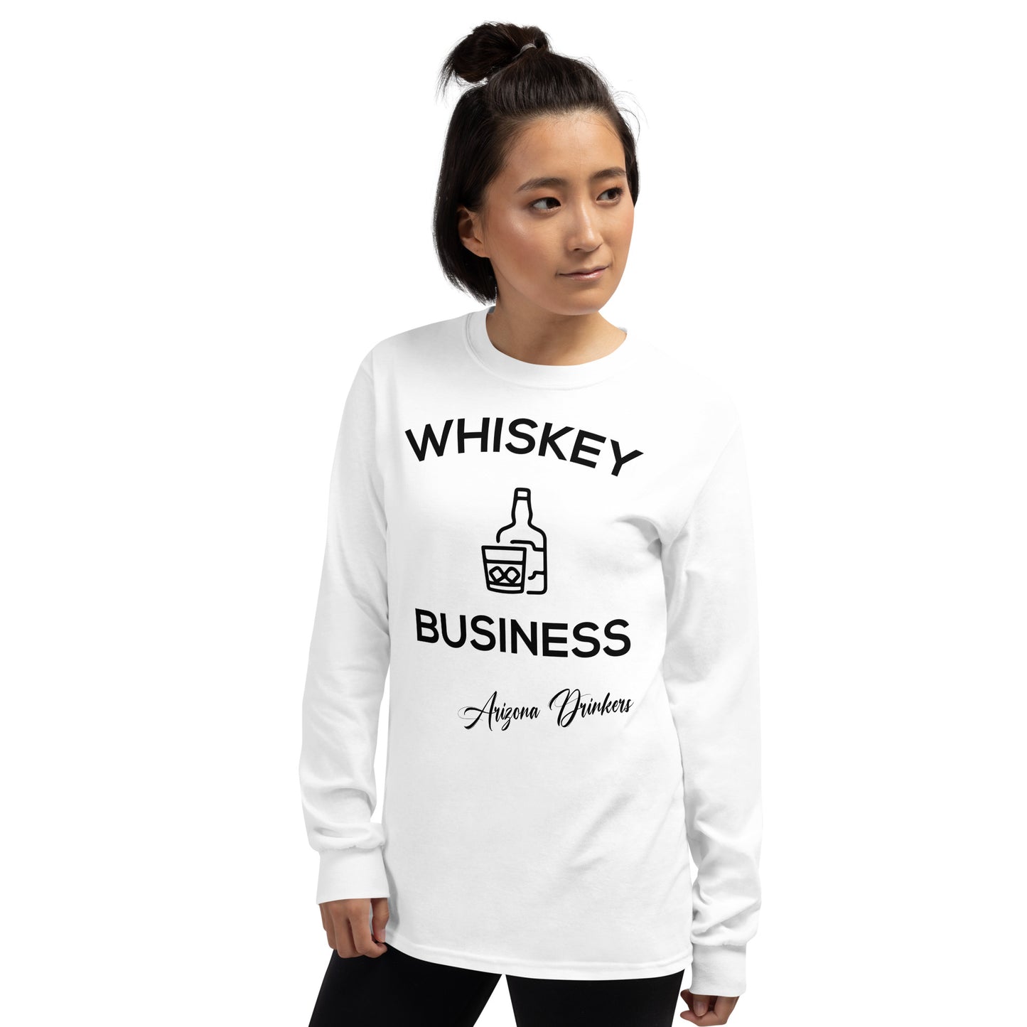 Men’s Long Sleeve Shirt with Drinkers Text
