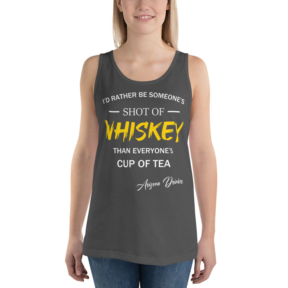 Unisex Tank Top with Drinkers Text
