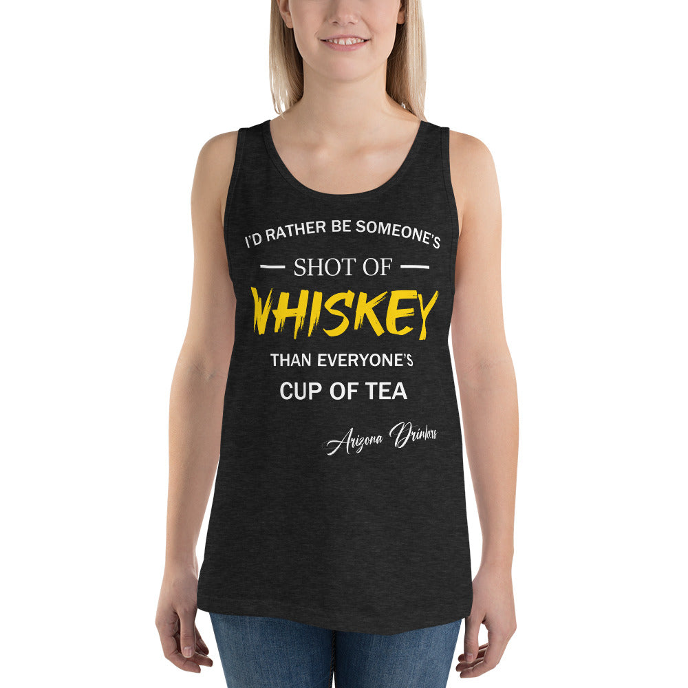 Unisex Tank Top with Drinkers Text