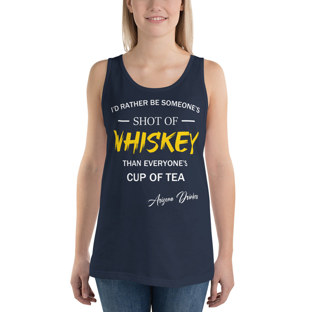 Unisex Tank Top with Drinkers Text