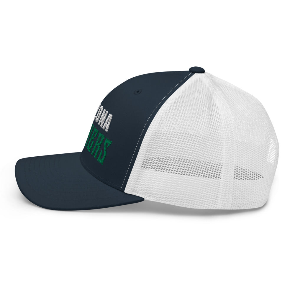 Trucker Cap with Arizona Drinkers in Green Color on Front
