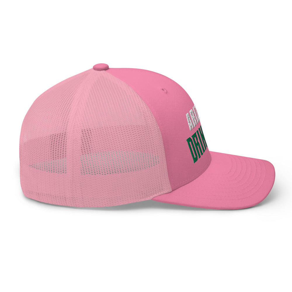 Trucker Cap with Arizona Drinkers in Green Color on Front
