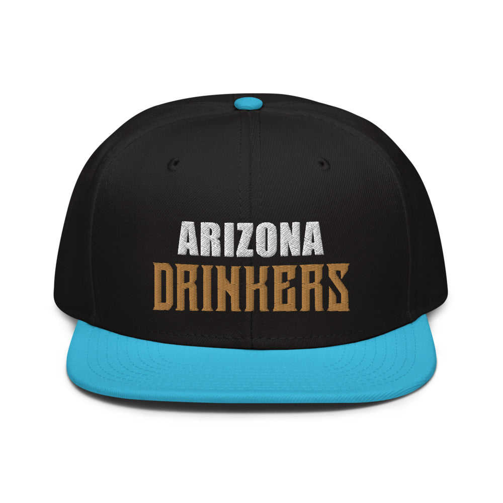 Snapback Hat with Arizona Drinkers on Front